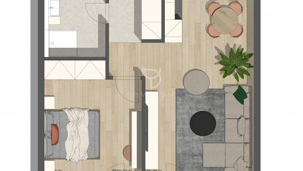 K O Š I C K Á | 2i byt s balkónom v projekte ZWIRN | BA II