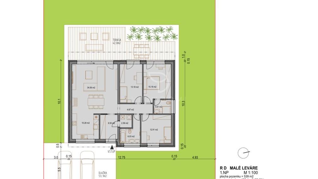 M A L É  L E V Á R E | 4i rodinný dom 108m², pozemok 539m² | M A L A C K Y