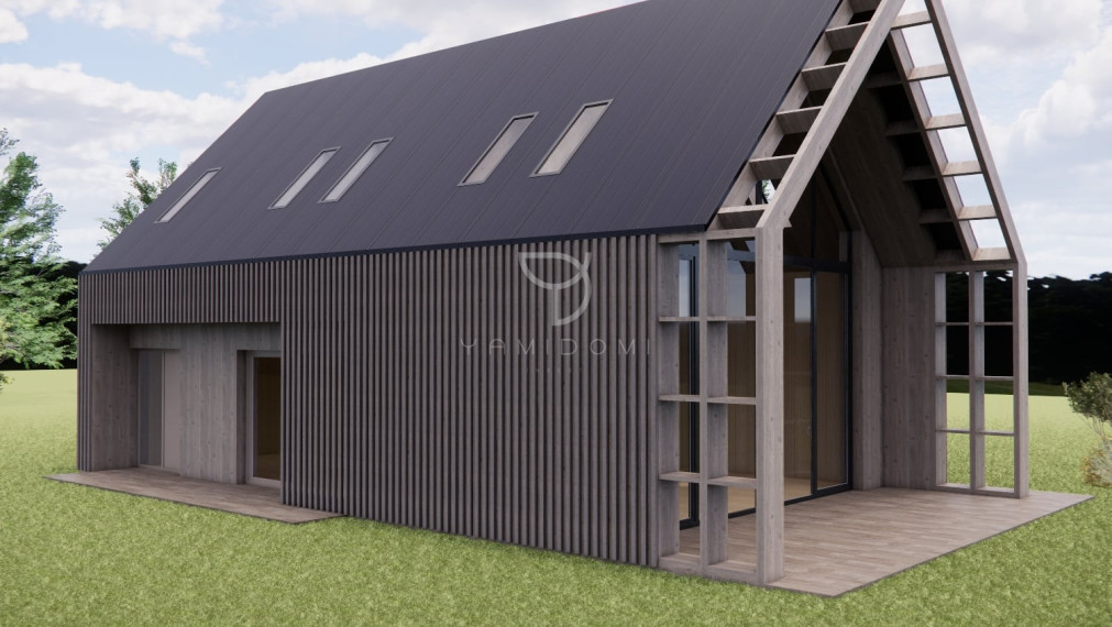 M L Y N I C A   | 3i moderný drevodom 92m² so 600m² pozemkom s výhľadom na Vysoké Tatry