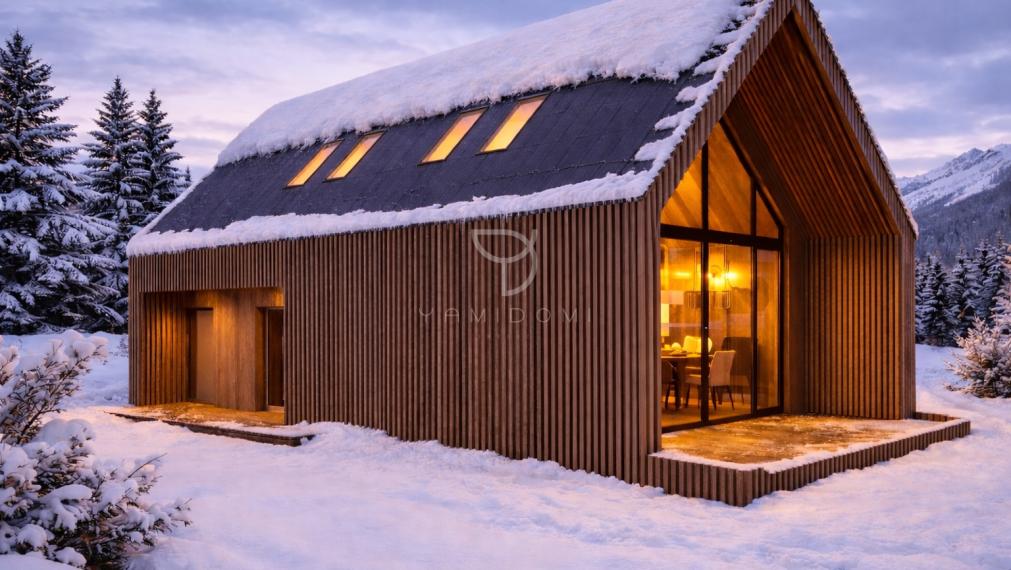 M L Y N I C A  | 3i moderný drevodom 92m² so 600m² pozemkom s výhľadom na Vysoké Tatry