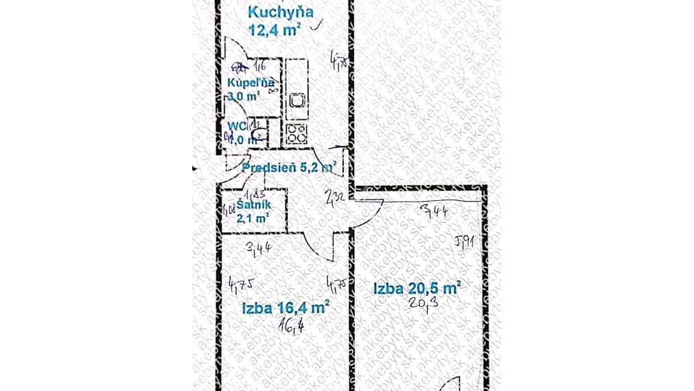 A.MRÁZA | 2ibyt 61,5 m² so šatníkom+ lodžia 3,5 m² | BAII - Ružínov