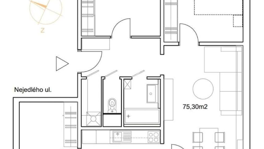 NEJEDLÉHO | 4i byt, 79 m2| BA IV - Dúbravka