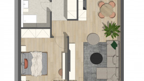 K O Š I C K Á | 2i byt s balkónom v projekte ZWIRN | BA II